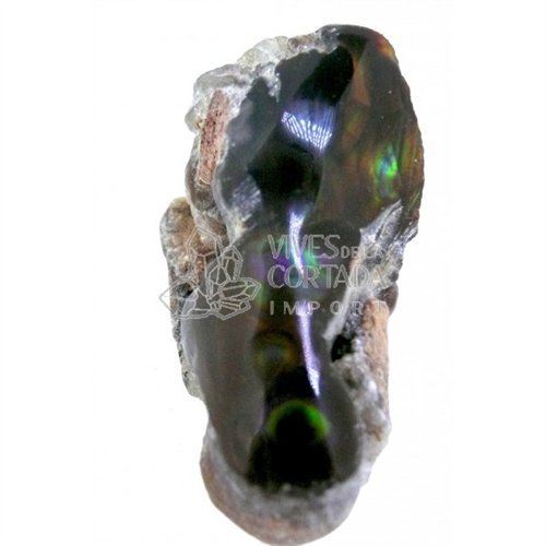 Mineral Import - Agata de Fuego en matriz bruto Semipulida - 1929VC