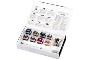 ENOVINOS THE WINE BRAND Kit Especias para Gin Tonic de La Barraca - Set 8 Botánicos Ginebra: Pimienta, Enebro, Petalos de Rosa, Canela, Hibisco, Cárdamo, Limón y Regaliz - ENOVINOS