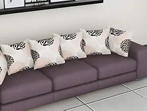 Amazon Brand - Umi. Set of 5 Pillow Cushion Covers - Off White (16 x 16 Inch)
