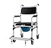 Produktbild CPCS Healthcare Wheeled Kommode - Über Toilettenstuhl mit Gepolstertem Sitz und Rücken - Höhenverstellbar und Vier Räder mit Bremse YC7800J