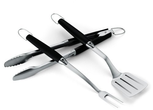 Weber 6630 Grillbesteck aus Edelstahl , 3-teilig - 3