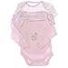 Baby Plain & Patterned Long Sleeve Bodysuits/Sleepsuits Allergy Free (Pack Of 3) -4 Options (0-3 Months) (White)