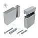 Produktbild DOLLE CUADRO MAXI Träger, Regalträger für Regalböden, Glasböden 6-25 mm | 1 Stück | silber | Metall