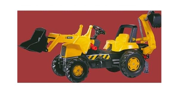 rolly toys jcb tractor with loader and excavator