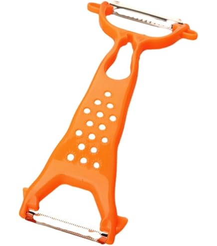 Éplucheur-légumes 2 En 1 Veggieglide - Lame Plate Et Dentelée - Acier Inoxydable - Poignée Ergonomique