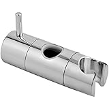 Gedy GS100241310 - Soporte móvil para barra de ducha, diámetro de 18 mm, color cromo brillo