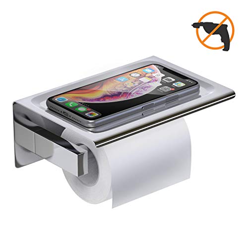Preisvergleich Produktbild YF wonder life Toilettenpapierhalter ohne Bohren, selbsteklebend edelstahl Toilettenpapierhalter, Papierrollenhalter für Badezimmer und Küche.