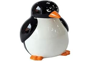 Crockery Critters Skarbonka - Pingwin z Deluxebase. Śliczne oryginalne zwierzęta w kształcie skarbonki dla dzieci i dorosłych
