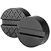 Produktbild renxinu 2 Gummipuffer für Wagenheber Hebebühne Auto Brücke mit Nut für harte Robuste Universal Jack Pad 65 x 34 mm schwarz