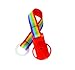 ESSKA Click Pacifier Holder (Red Rainbow)