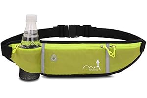 TuTuShop Pas do biegania regulowany pas do biegania z elastycznym paskiem etui do biegania akcesoria do uchwytu na telefon, saszetka treningowa dla mężczyzn/kobiet, ZIELONY, Jeden rozmiar, 12