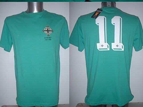 Northern Ireland George Best Retro Shirt Jersey BNWT Adult Medium Football Maglia Toffs Manchester United New