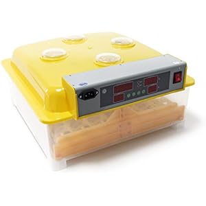 Automatische Brutmaschine 48 Eier Brutapparat Flächenbrüter Inkubator 4 Sichtfenster