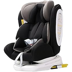 Star Ibaby - Silla de coche grupo 0+/1/2/3 Isofix rotación 360º, negro