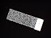 6 Pc Tips Nail Art Transfer Sticker Foil Sticker on each 1.2 m White