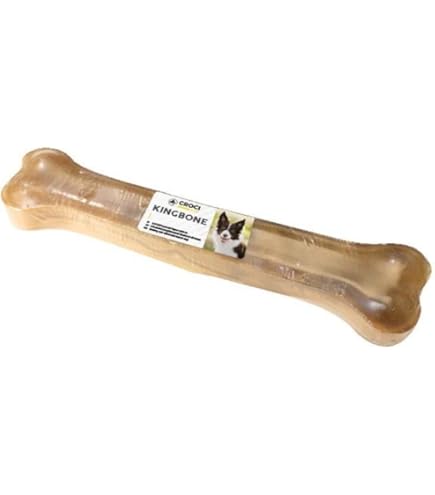 6 Ossi Pressati Per Cani In Pelle Bovina - 25 Cm, Rinforzanti Per Denti, Snack Naturali E Digeribili - Foto 9