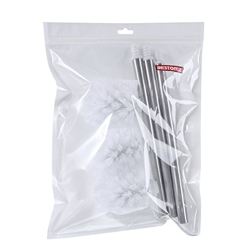 OUNONA 3 Stück Toilettenbürste Edelstahl WC Bürste WC Bad Reinigung Kopf Halter Chrom - 9