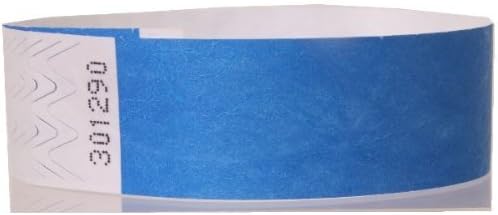 250 pack,Paper like Tyvek security Wristbands, tamper proof (Navy Blue, 25mm x 254mm)