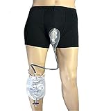 Los productos incluyen: 1x urinario, 1x calzoncillos para la incontinencia de algodón (cinturón elástico, buena elasticidad), 1x pieza de tubo de orina (50 cm), 2x piezas de bolsas de orina en leggings de 500 ml.