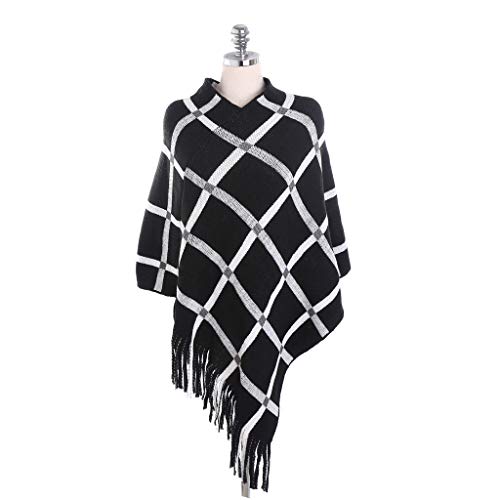 Miss Fortan Women Scarf For Winter, Hot Slae, Ladies Warm Large Color Plaid Grid Tassel Cashmere Cape Blanket Scarves Soft Thermal Wraps Shawl Long Stole