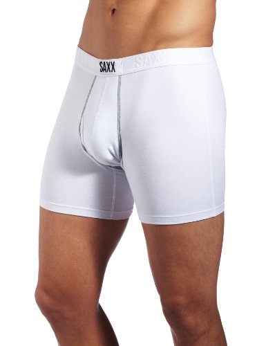 Preisvergleich Produktbild Saxx - - Herren 24-Seven Fly Boxer Briefs, Medium, White