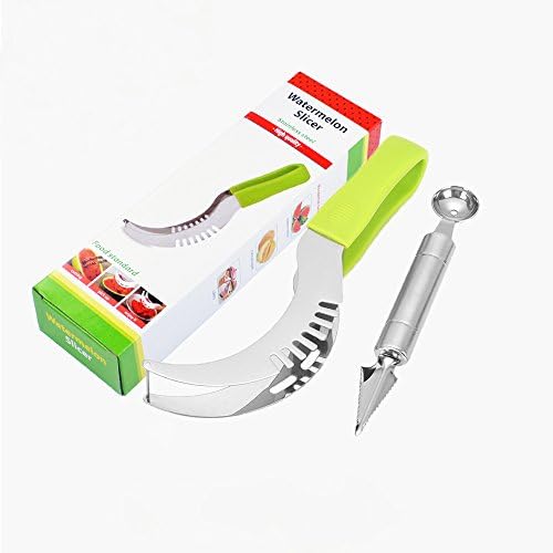 Watermelon Slicer By MARCHY Stainless Steel Watermelon Corer and Dual-Purpose Melon Baller