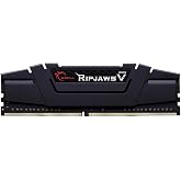 G.Skill (1x8GB) Ripjaws V Gaming Serisi 3200 MHz CL16 (16-18-18-38) Siyah Renkli Al&uuml;minyum Soğutuculu 1,35V Bellek Mod&uuml;l&uuml;