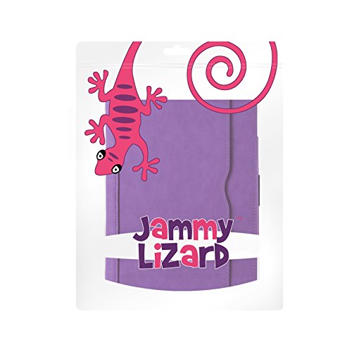iPad Air, Air 2 & iPad 9.7″ 2017 Hülle – JAMMYLIZARD Ledertasche Smart Cover mit Standfuktion für iPad Air (5. & 6. Generation) & iPad 9.7″ 2017, VIOLETT & HONIG, [MIT STIFT-HALTER] - 8