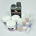 Full 60 Acrylic Powder Glitter Liquid Nail Art Kits Set Tip Brush Glue NAK-60A