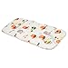 REVERSIBLE cotton & minky Pram INSERT, LINER covers Universal (bird/ beige minky)