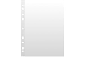 DONAU 1752100PL-00 - Fundas para folletos (polipropileno, A5, 50 μm, 100 unidades)