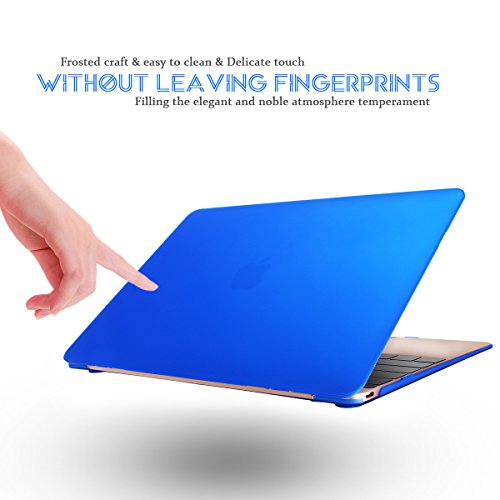 Elegantes und leichtes Cover Ultra Dünn Schutz Hülle Case Cover Schutzabdeckung Hardcase Notebook Hülle Hartschale Etui für Apple Macbook Air 11.6 Zoll(Modellnummer:A1370/A1465) in dunkelblau - 3