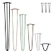 Produktbild 3x Natural Goods Berlin Hairpin Leg Tischbeine |12mm Stahl | viele Farben | alle Größen | 40cm/3Stangen (Industrial Anthrazit)