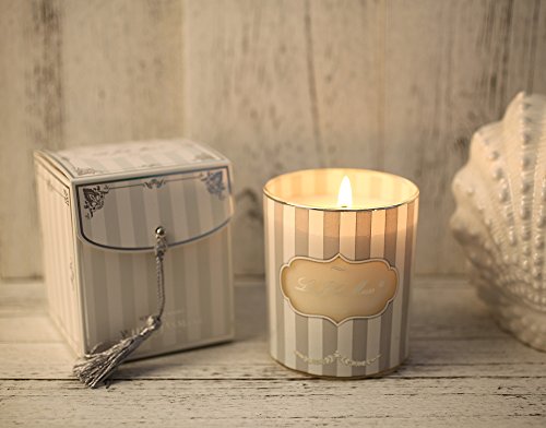 Duftkerze Jasmin Duft im Glas Sojawachs Kerze 45Std Geschenk für Mutter Mom - 4