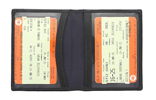 Mala Leather Odyssey Portatarjeta de Viaje de Cuero Suave 555_14 Negro