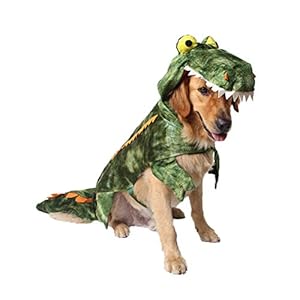 POPETPOP Disfraces para Mascotas, Ropa de Cocodrilo para Perros, Disfraz de Invierno de Calentar para Mediano Pequeño Grandes Perros Disfraz Festivo