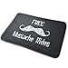 Produktbild B.L.KLEEN Free Mustache Rides Welcome Entrance Door Mats, Non Slip Backing Entry Way Doormat High Traffic Areas Shoe Rugs for Patio, Front Door, All Weather Exterior Doors