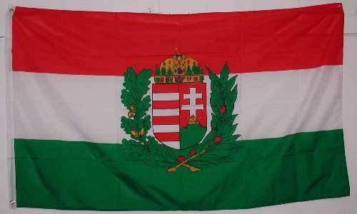 Flagge Ungarn mit Wappen - 90 x 150 cm [Misc.]