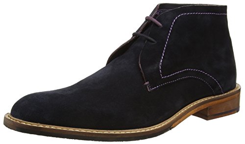 dark blue chukka boots