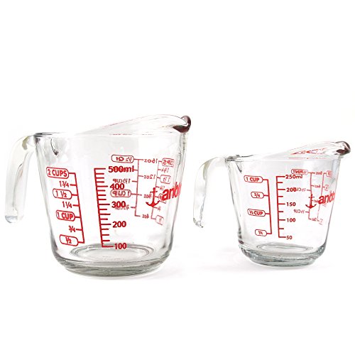 Anchor HockingGlass Measuring Cup, Set of 2-1 & 2 Cup