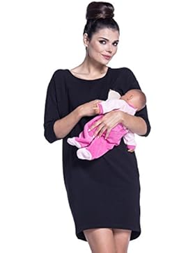 Zeta Ville - Still Sweatshirtkleid Schwangere Rundhalsausschnitt - Damen - 038c