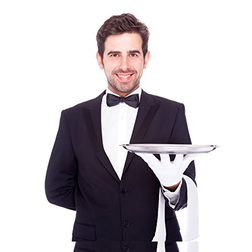 Paxcoo 16 Parr Weiße Baumwollhandschuhe Medium - 6