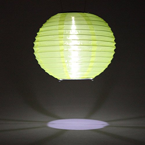 Hrph 4pcs 30CM Wasserdichte Solarlaterne Solar-Outdoor-Hängeleuchten LED Urlaub Lichter Laterne Chinesisches Feiern Hängen (Solarlaterne) - 7