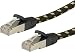 Produktbild ROLINE Cat6 a 3 m 3 m Cat6 a S/FTP (STP) schwarz, gold Netzwerk-Kabel – Netzwerk-Kabel (3 m, CAT6 A, RJ-45, RJ-45, S/FTP (STP), EA)