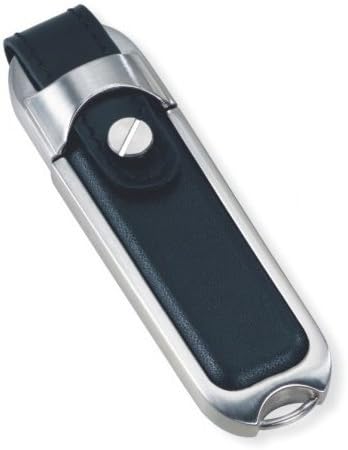 Real leather black keychain USB Flash Drive 16GB - Memory Stick Data Storage - Pendrive