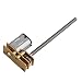 Produktbild bqlzr DC 12 V Flip Typ Micro Speed Reduzierung Gear Motor 880 g. cm Drehmoment mit Metall Getriebe Rad & M3 Gewinde Schaft für DIY Robot Model Toys RC Cars mechanische Arme
