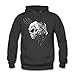 Produktbild Unisex skull skeleton Graphic Drawstring Hoodie Big Pockets sweat ¨¤ capuche coat Black 3XL