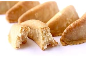 MLLE A MARRAKECH - BOITE 250g CORNES DE GAZELLE - ENVIRON 18 PIECES - PATISSERIE MAROCAINE FRAICHE EN PROVENANCE DIRECTE DU MAROC - LONGUE CONSERVATION