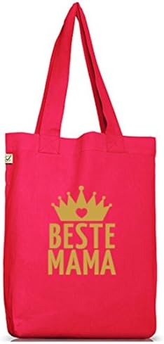 SHIRTSTREET24, Mother's Day Card-Mum Mother Earth Crown Positive jute fabric case