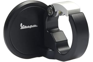 HEIGOAL Crochets de rangement pour moto, scooter, casque - Pour Piaggio Vespa GTS 300 300 ie GTS300 (Argent)